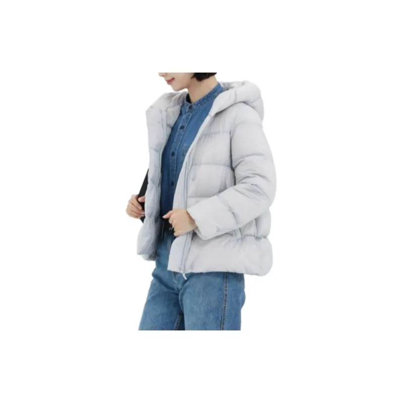 UNIQLO Down Jacket Women's Light Gray-1