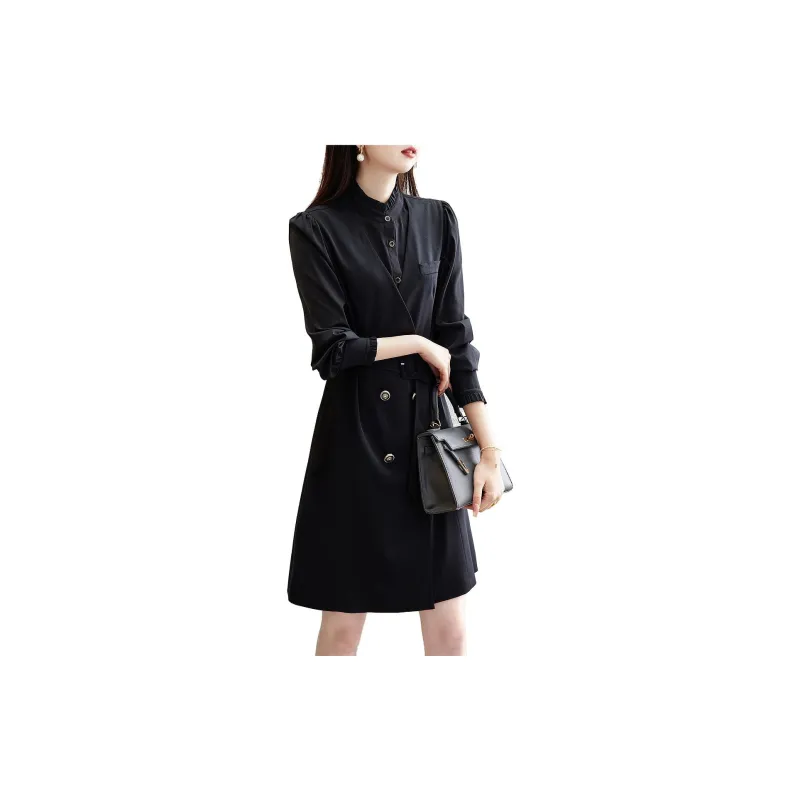 Dme Long Sleeved Dresses Women's Black-3