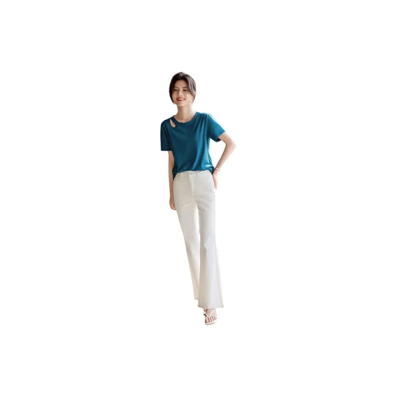 XWI T Shirt Women's Peacock Blue-1