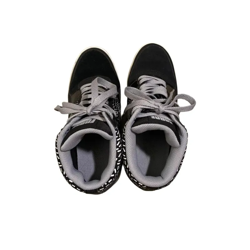 Nike Force Sky High Print Wedge Black White Women's-2