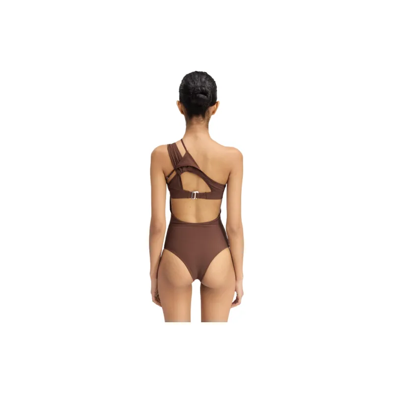 Jacquemus X Nike Le Body Drapé Dress Brown-2