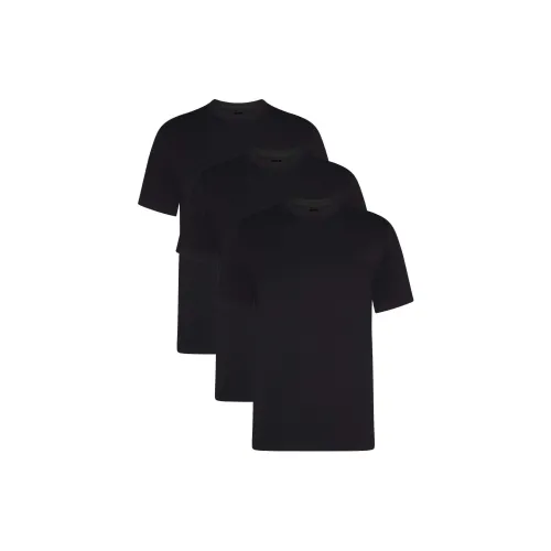 Skims T-Shirts Men 3-Piece Set OBSIDIAN/Black Obsidian