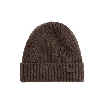 BARBOUR Logo-patch Knitted Beanie