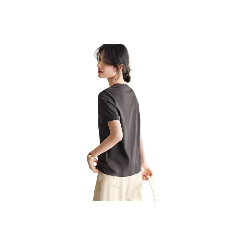 XWI T Shirts Women's Dark Gray-2