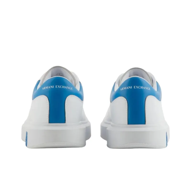ARMANI EXCHANGEAE Low Top Skateboard Shoes Men's White-3