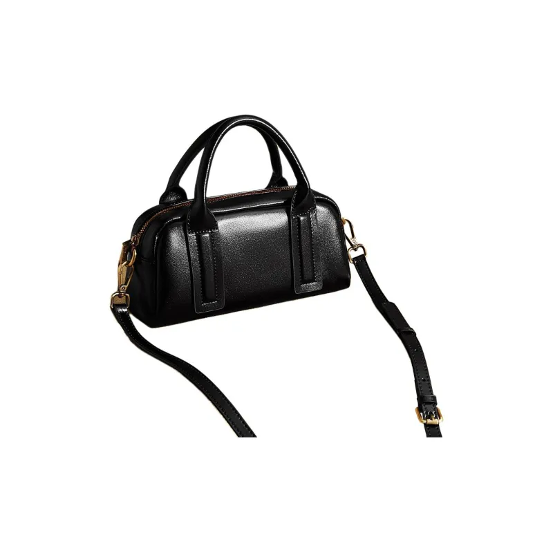 Marino Orlandi Cow Leather With Synthetic Leather Boston Bag, One Shoulder Handbag Small Size Women's Multicolor-3