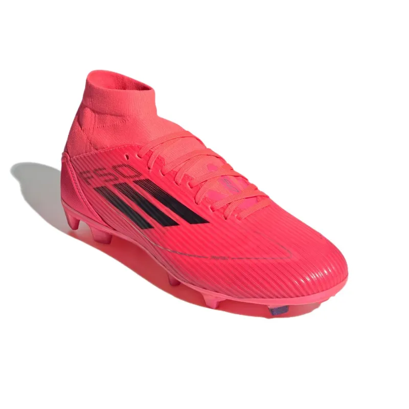 Adidas F50 League Firm/Multi Ground Turbo Aurora Black Platinum Metallic Women's-2