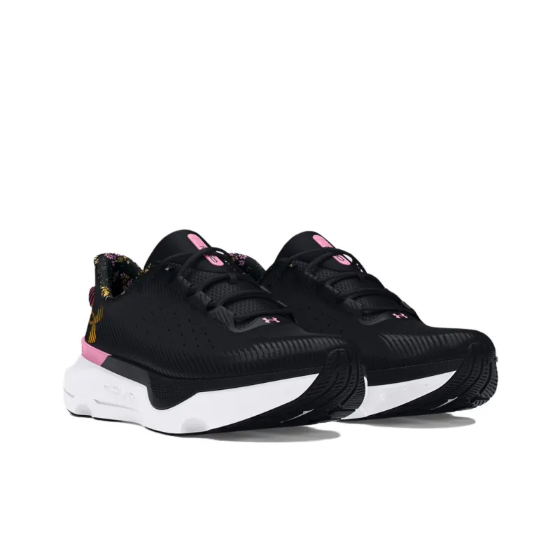 Under Armour Infinite Pro Anti Slip Wear Resistant Low Top Running Shoes Women's Black Gold-2