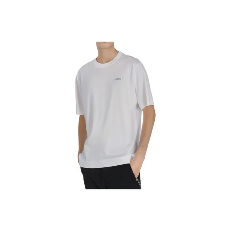 FENDI Pullover Crew Neck Casual Short Sleeved T Shirt Men's White-2