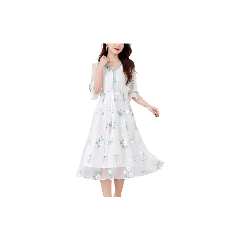 Ink Beauty Short Sleeved Dresses Women's-3