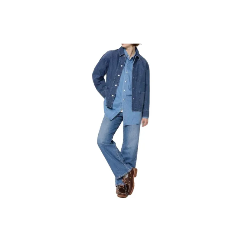 UNIQLO Denim Jacket Women's Royal Blue-2