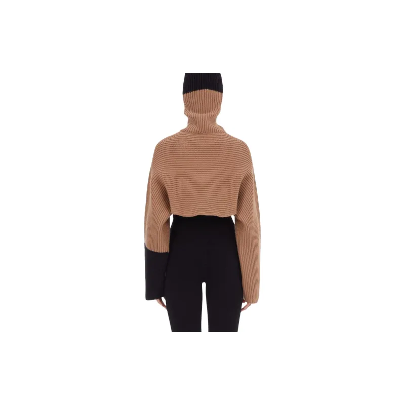 Ferragamo Colour block Ribbed Jumper-3