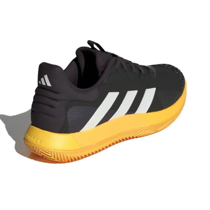 Adidas Solematch Control Anti-Slip Wear-Resistant Low-Top Tennis Shoes Men's Black-2