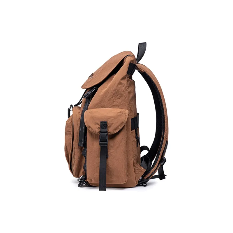 WINNER Nylon Backpack Large Size Unisex Brown/Black-2
