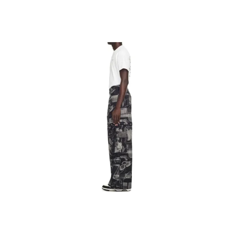 OFF WHITE Xray Jacquard Straight leg Jeans-3