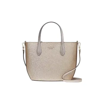 Kate Spade Glitter Fabric Crossbody One Shoulder Handbag Women's Gold