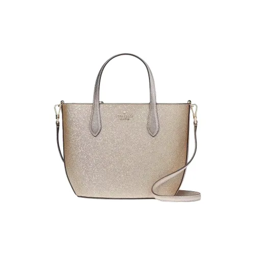 Kate Spade Glitter Fabric Crossbody One Shoulder Handbag Women's Gold