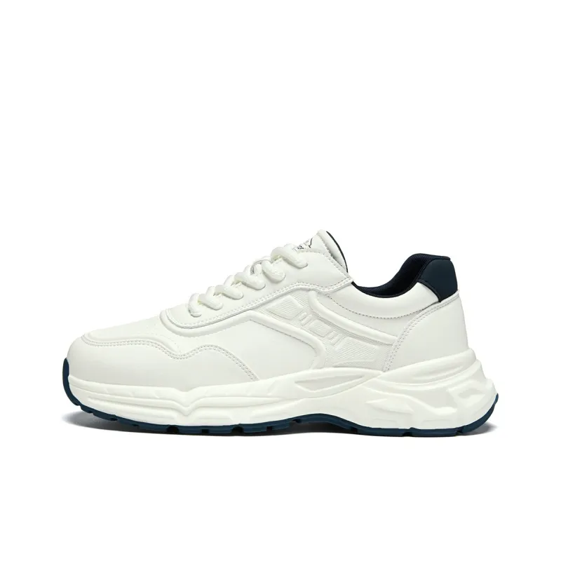 HLA Chunky Sneakers Men Low Top Beige Blue, Light Coffee-5
