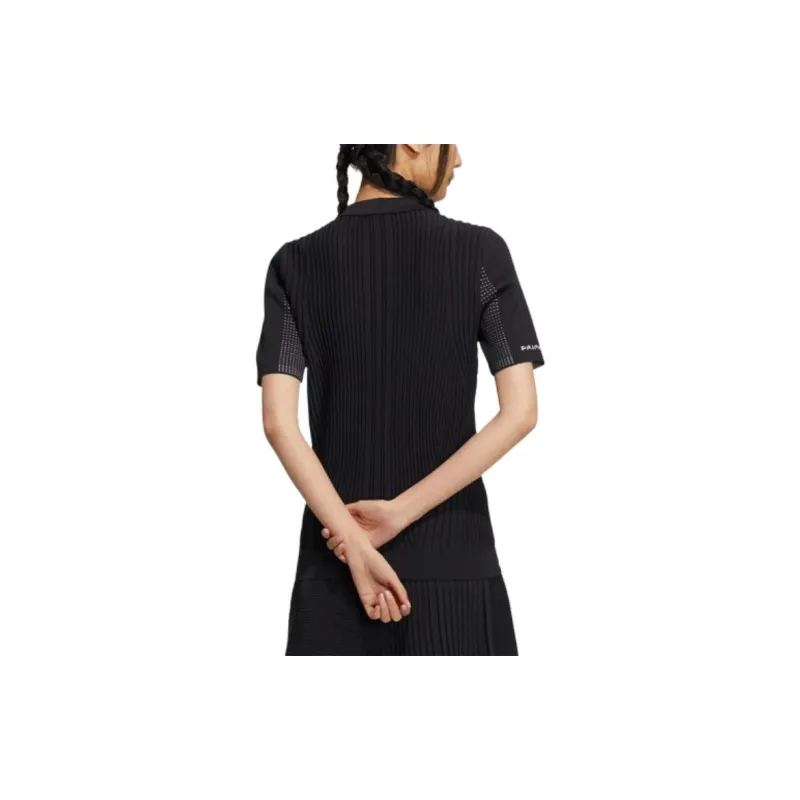 Adidas x Golf Primeknit Polo Shirt Women's Black-2