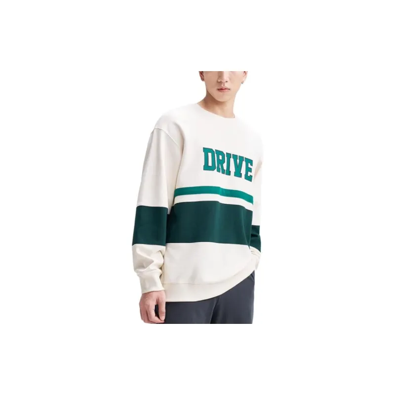 XTEP Sweatshirt Men's Cotton White/Elegant Green/Sand Green-2