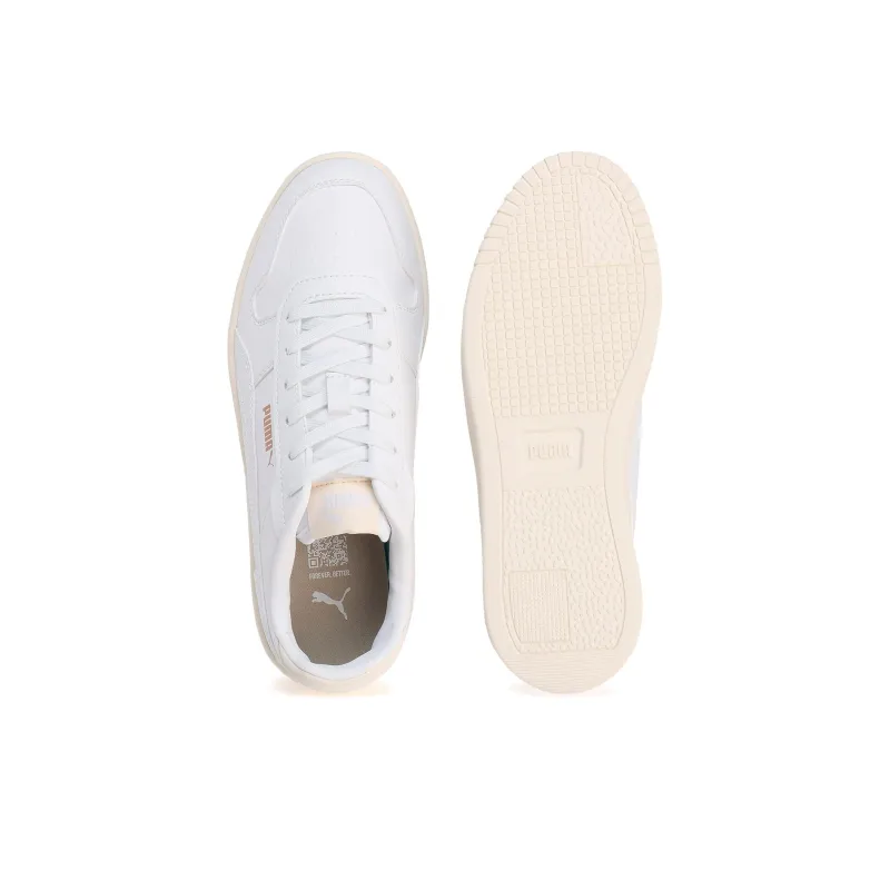 PUMA Carina Slip Resistant Low Top Skateboard Shoes Women's White-3