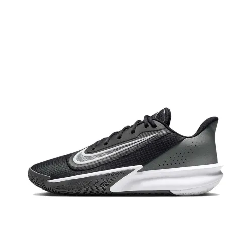 Nike Precision 7 Basketball Shoes Men Low-Top Black Gray