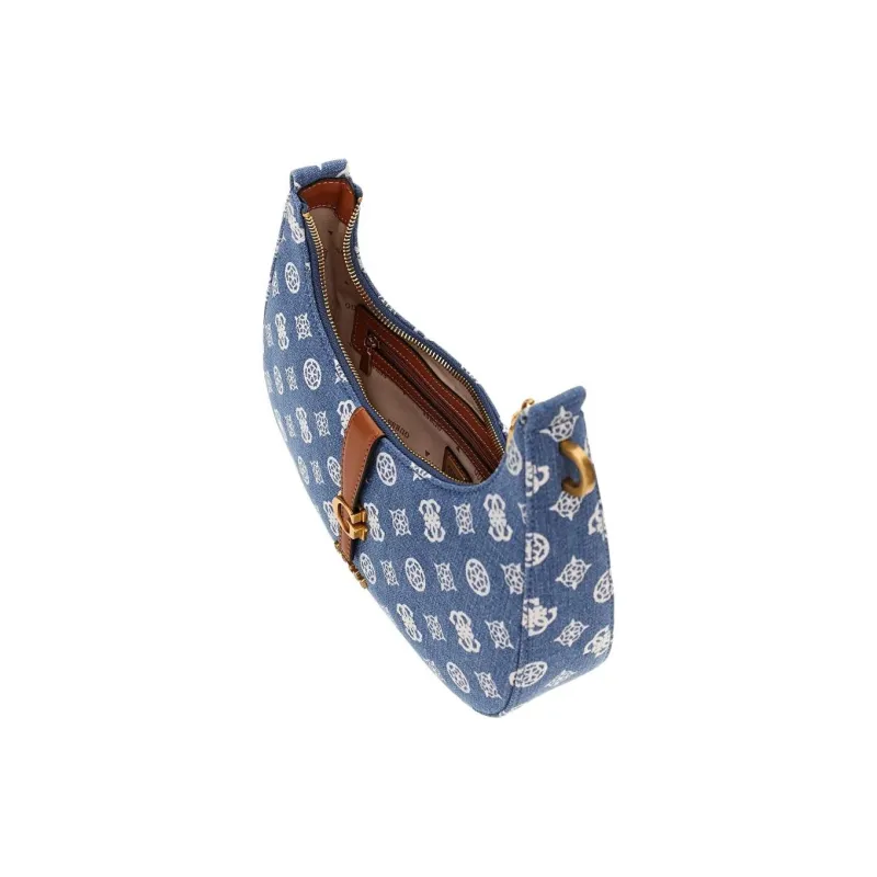 GUESS Cotton Handbag Shoulder Bag Women's Denim Blue-2