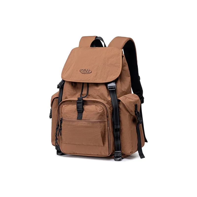 WINNER Nylon Backpack Large Size Unisex Brown/Black-1