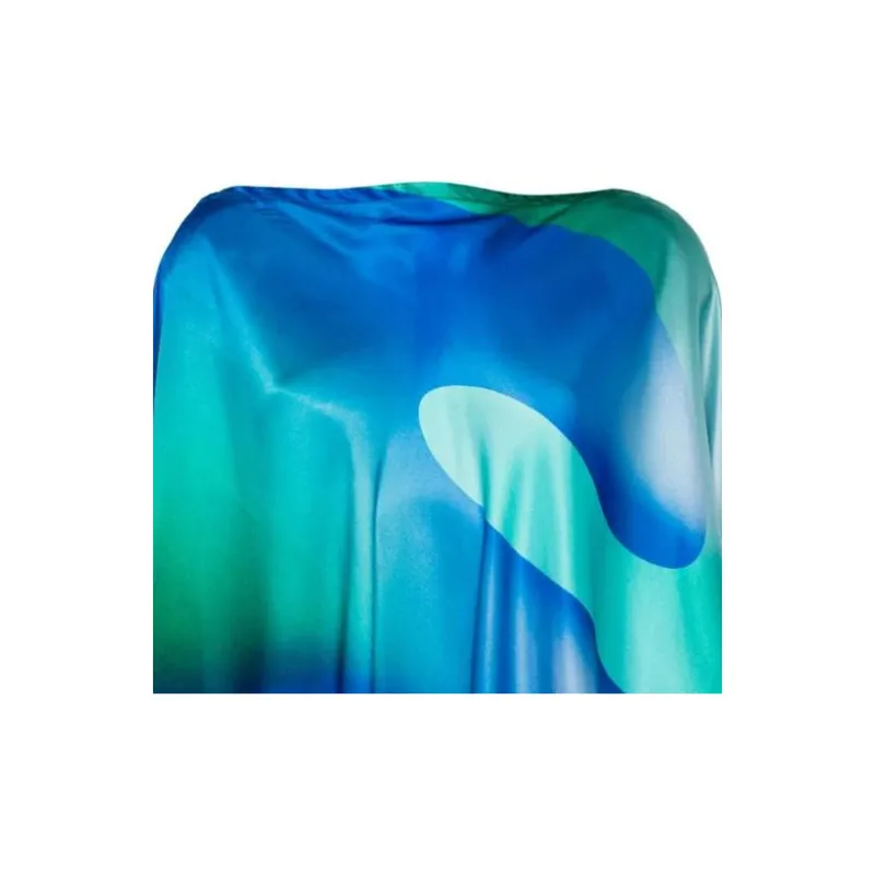 GIORGIO ARMANI Gradient Effect Handkerchief Hem Poncho-4