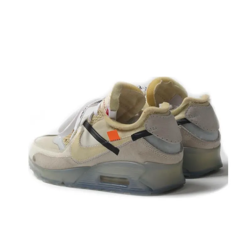 OFF WHITE x Nike The Ten Cushioned Wear Resistant Breathable Low Top Running Shoes Men's White Yellow-2
