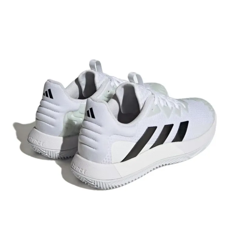 Adidas Solematch Bounce Anti Slip Wear Resistant Low Top Tennis Shoes Men's White-2