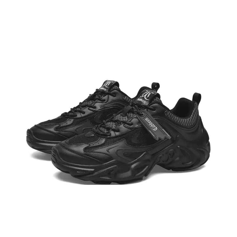 Cabbeen Wear-Resistant Height Increasing Low-Top Chunky Sneakers Men's-1