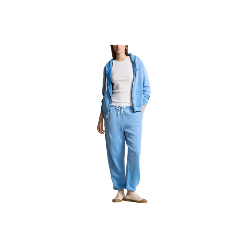 Polo Ralph Lauren SS24 Knitted Sports Pants Women's Blue-1