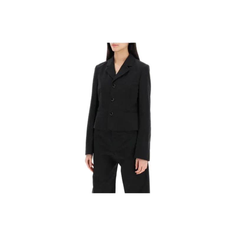 Lemaire Single Breasted Cropped Blazer-3