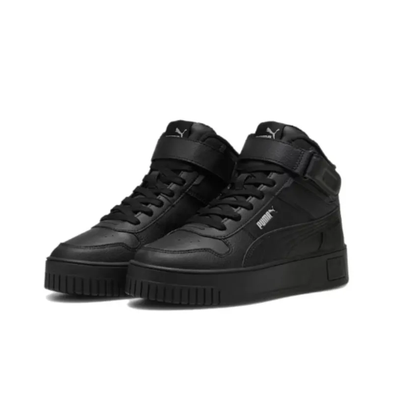 PUMA Carina Street Anti-Slip Wear-Resistant Mid-Top Skateboard Shoes Women's Black-2