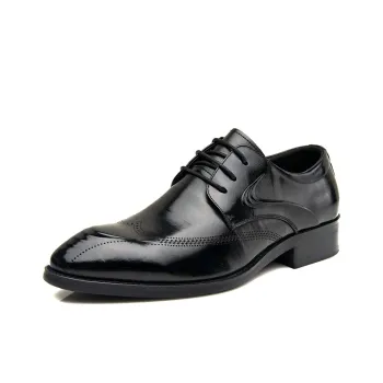 Romon Dress Shoes Men Low Top Black