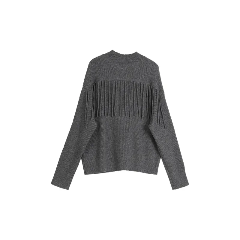 ELLE Sweaters Women's Dark Gray-1