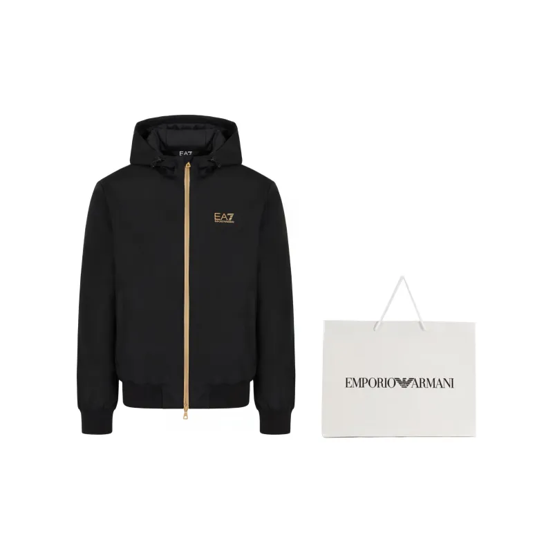 EMPORIO ARMANI Logo Printed Zipped Jacket-7