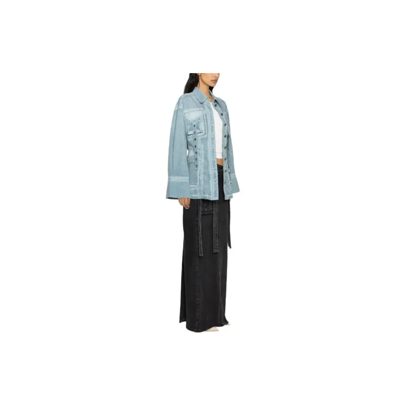 Blumarine Eyelet embellished Denim Jacket-3