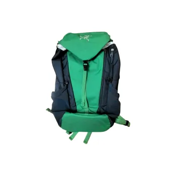 Arcteryx Polyester Outdoor Mountaineering Bag Backpack Regular Unisex Dark Green Serene Blue Multicolor