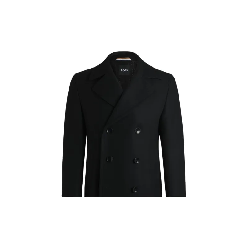 HUGO BOSS FW24 Coats Men's Black-4