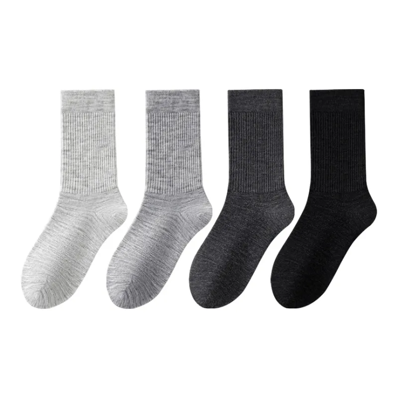 SHIWAJI Mid Calf Socks Men's 4 Pack-3