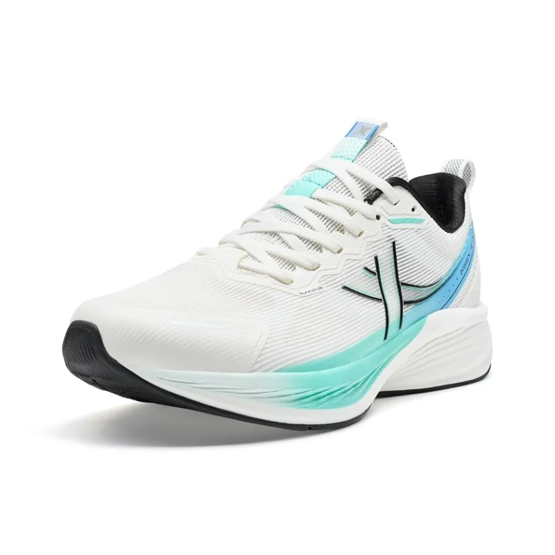 XTEP Cushioned Slip Resistant Low Top Running Shoes Men's Sail White/Aurora Green-1