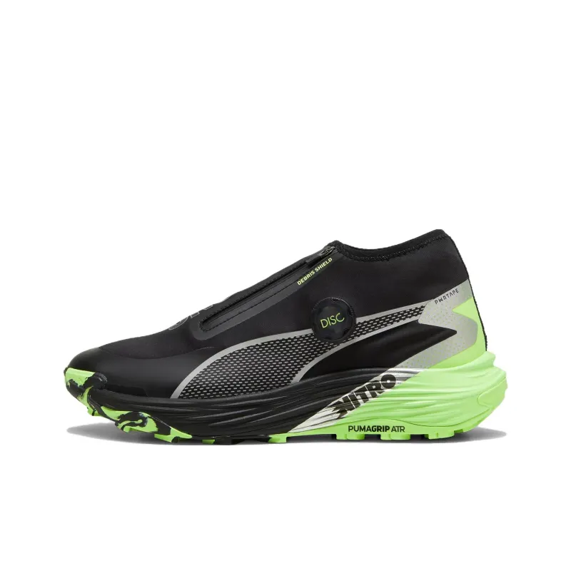 PUMA Voyage NITRO 3 Slip Resistant Mid Top Running Shoes Men's Black-0