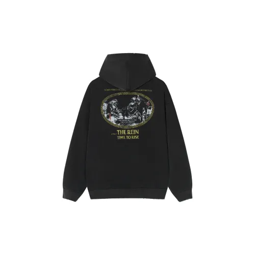 Clottee X AFGK CLOTTEE Collaboration Sweatshirts Unisex Washed Black