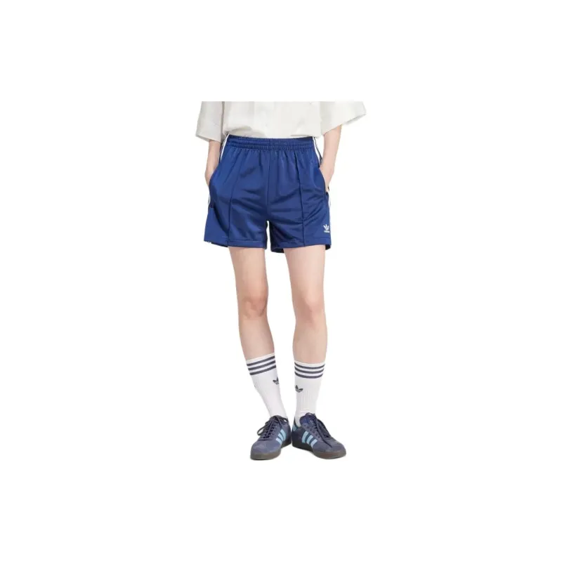 Adidas Women's 3 Stripes French Terry Shorts Dark Blue-1