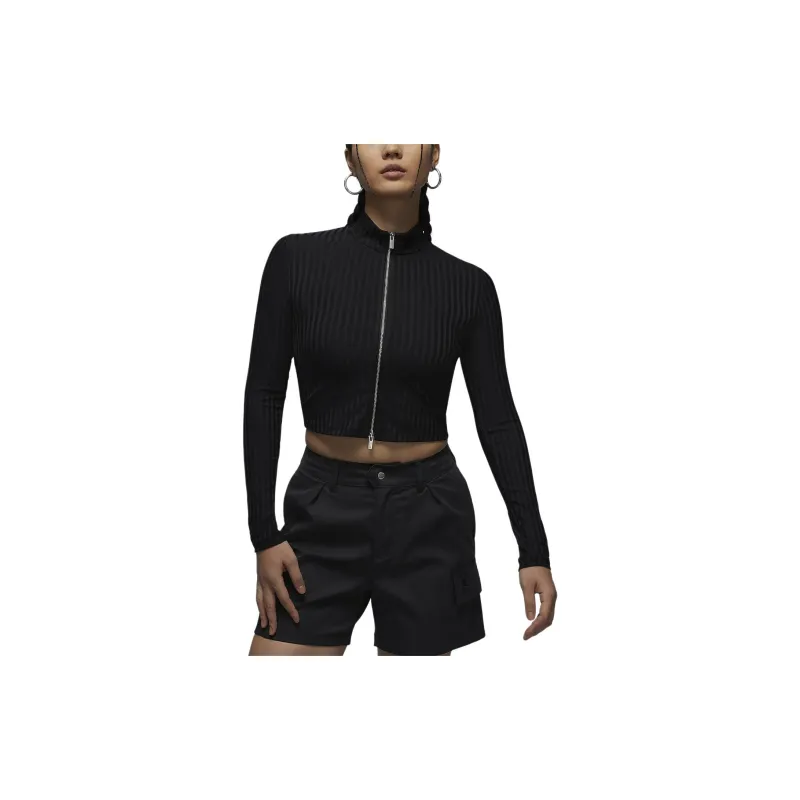 Jordan Crop Tops Women's Black-1