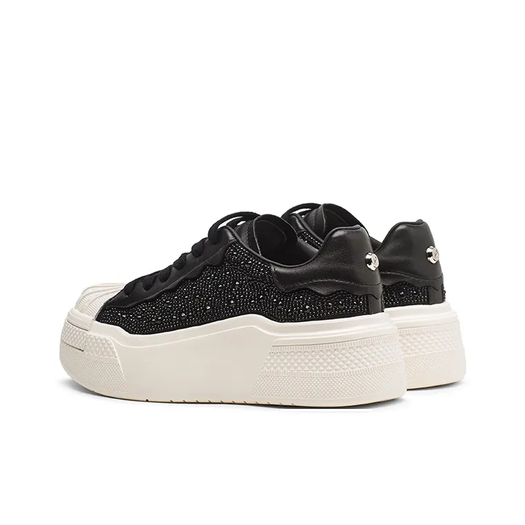 Coup De Foudre Height Increasing Slip Resistant Low Top Skateboard Shoes Women's-3