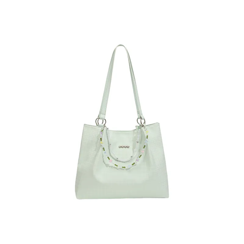 NOMK PU Shoulder Bag, Handbag, Tote Bag Women's Mint Green/Blue-0
