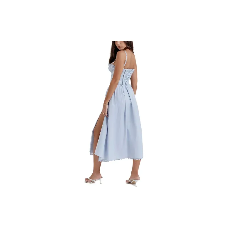 HOUSE OF CB SS23 Jaime Collection Slip Dresses Women's Pink Blue-2
